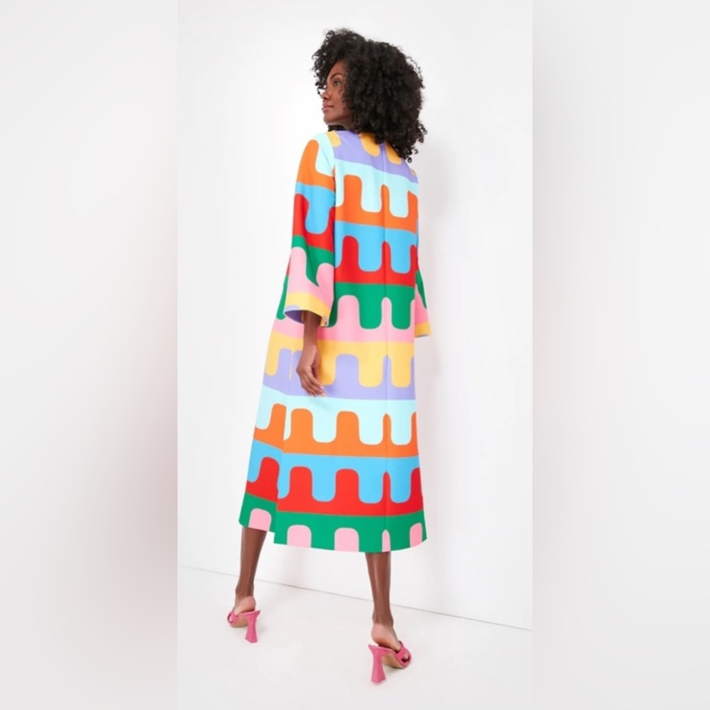 TUCKERNUCK X ATLANTIC-PACIFIC Del Mar Disco Hutton Dress Large - Picture 5 of 14